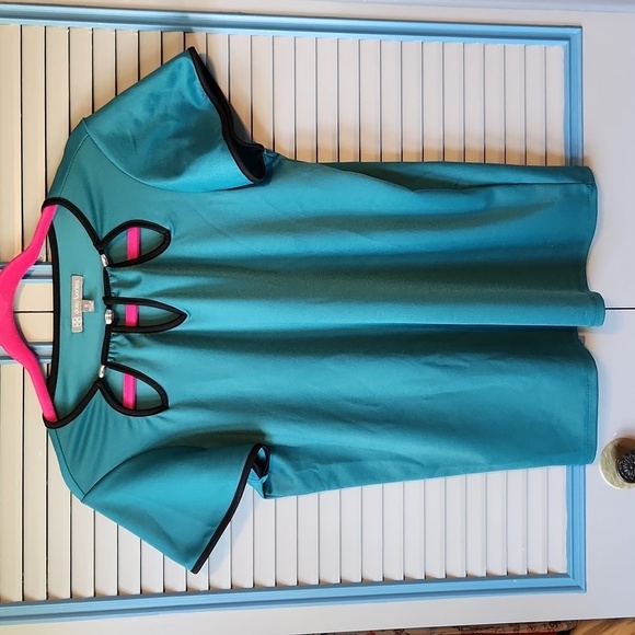 Daisy Fuentes Teal Top - Picture 2 of 11